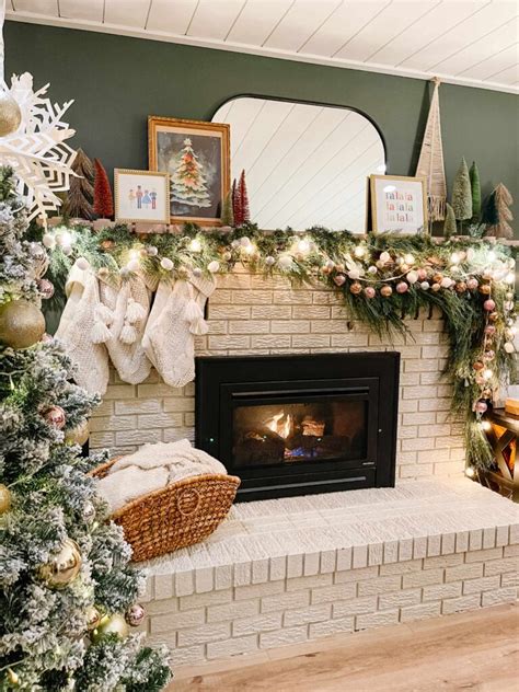 10 Picture-Perfect Christmas Decor Ideas for Fireplaces Without Mantles