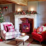 christmas cottage living room