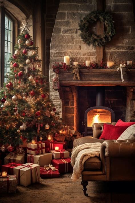 christmas aesthetic living room